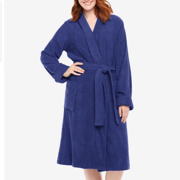 Woman Within Intimates & Sleepwear New Cotton 3x Terry Belted Robe